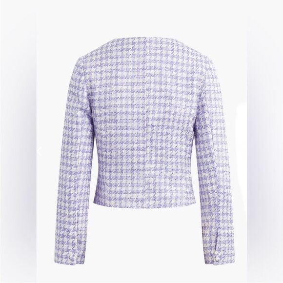 Favorite Daughter The Dasha Tweed Top in Lilac $338 - Picture 5 of 6